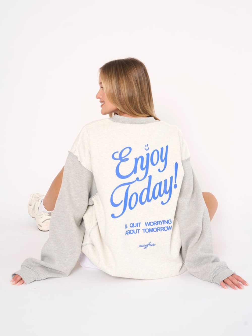 The Mayfair group enjoy today oversized crewneck sweatshirt